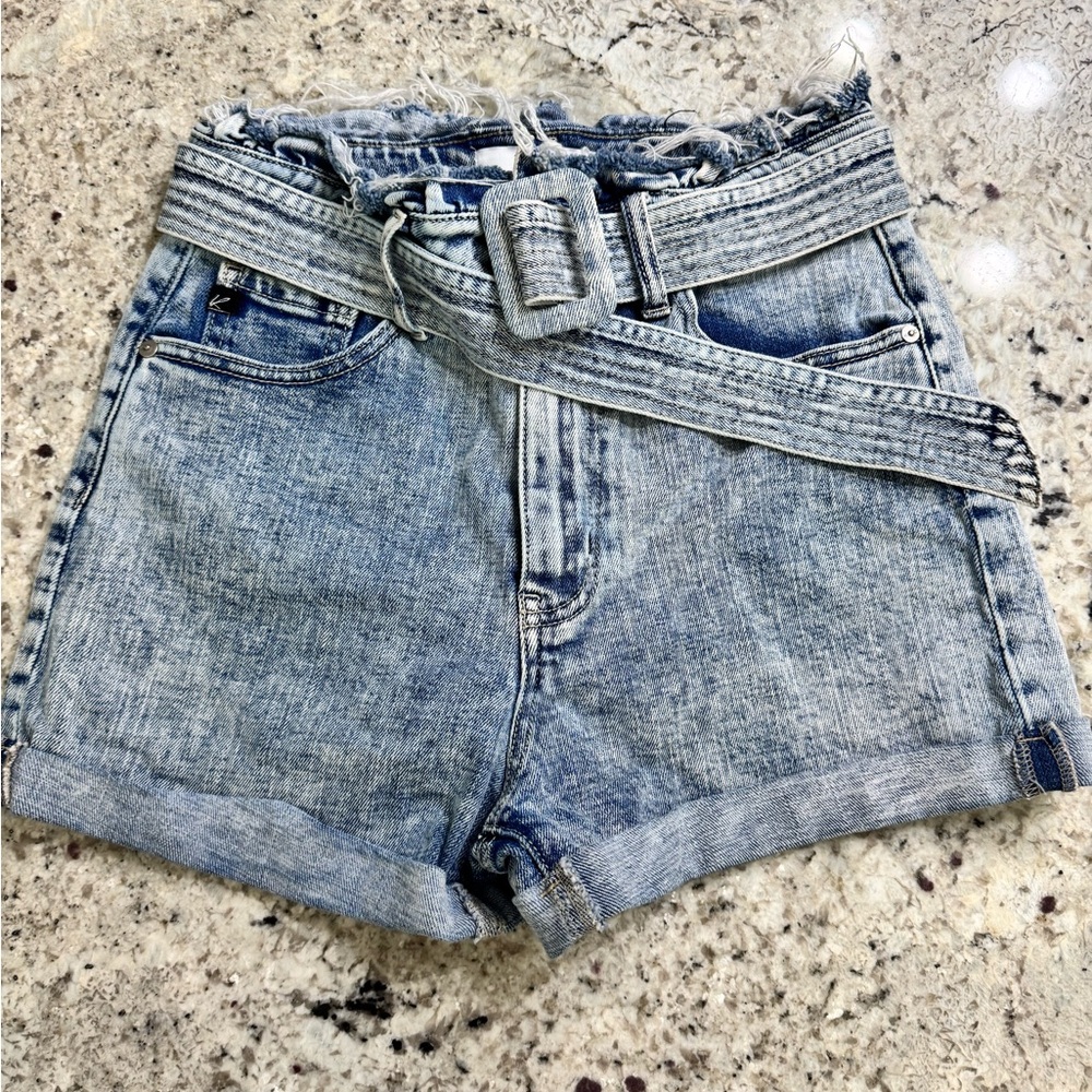 KanCan Blue Jean Shorts Distressed Cut-Off Style